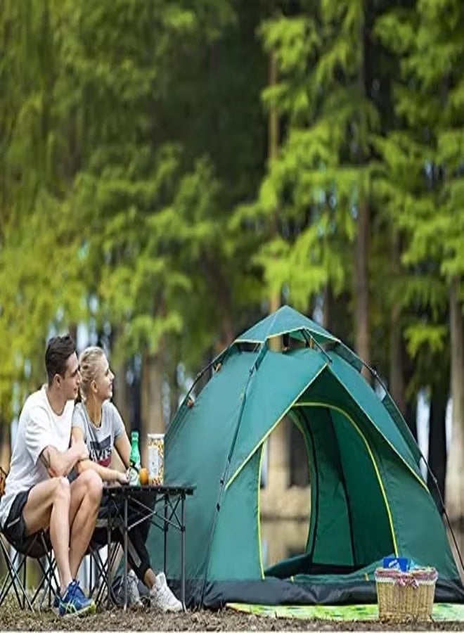 Easy Shop Camping Tent for 4 People – Double Layer Family Backpacking Pop-Up Tent (Instant Setup) - Image 1
